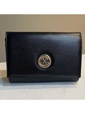 NWT Christian LaCroix Black Paris Caviar Clutch - No chain